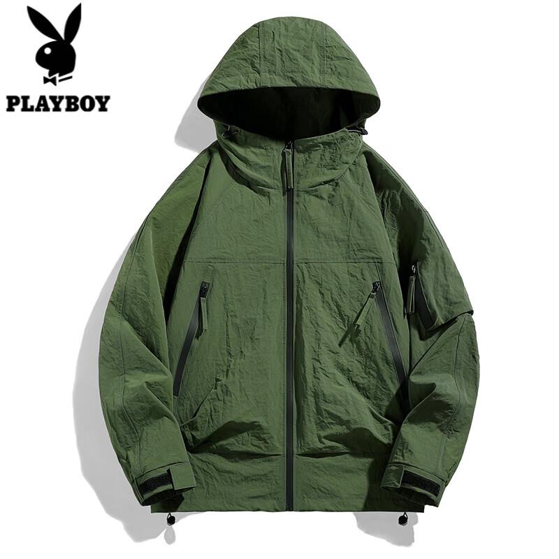 

PLAYBOY Унисекс повседневная куртка с капюшоном, весна 2026 S