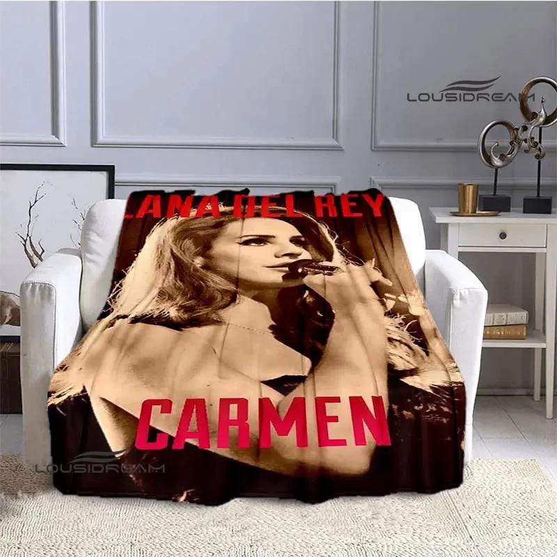 Lana Del Rey Coperta stampata sottile Morbida e confortevole Coperta per casa, viaggio, biancheria da letto regalo di compleanno