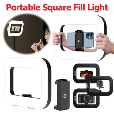 Portable Square Fill Light Multi-Purpose Charging Photography Light Adjustable Bicolor Photography Fill Lamp Camera Equipment