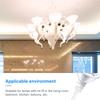Lamp Base Socket Connector 250V Voltage Ceramic 3A Rated Current Holders Parts Adapter Set Household Kitchen Restaurant Shop