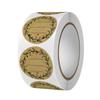 500 PCs/roll 1 Inch Kraft Paper Stickers for Gift Wrapping, Envelope Closures, Small Business Office Supplies, DIY Decorating