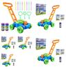 Childrens Electric Bubble Blowing Toy Push Cart Colorful Design For Sensory Engagement