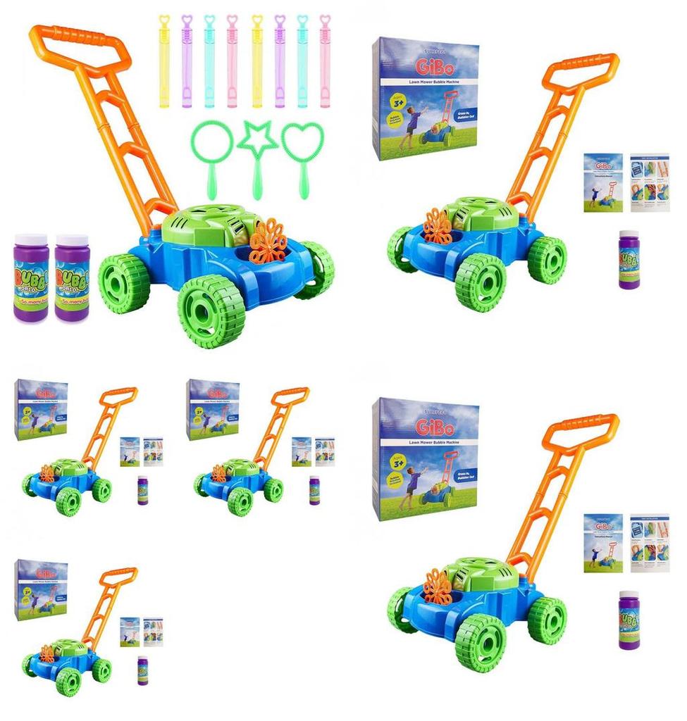 Childrens Electric Bubble Blowing Toy Push Cart Colorful Design For Sensory Engagement