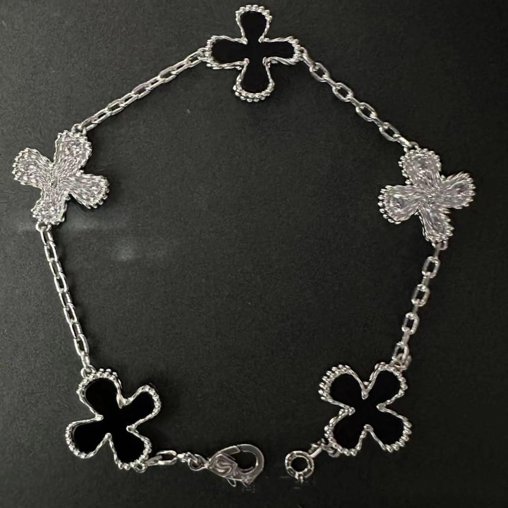 High Version Four-leaf Clover Bracelet Female Mother-of-pearl Agate Five-flower Ladies Bracelet