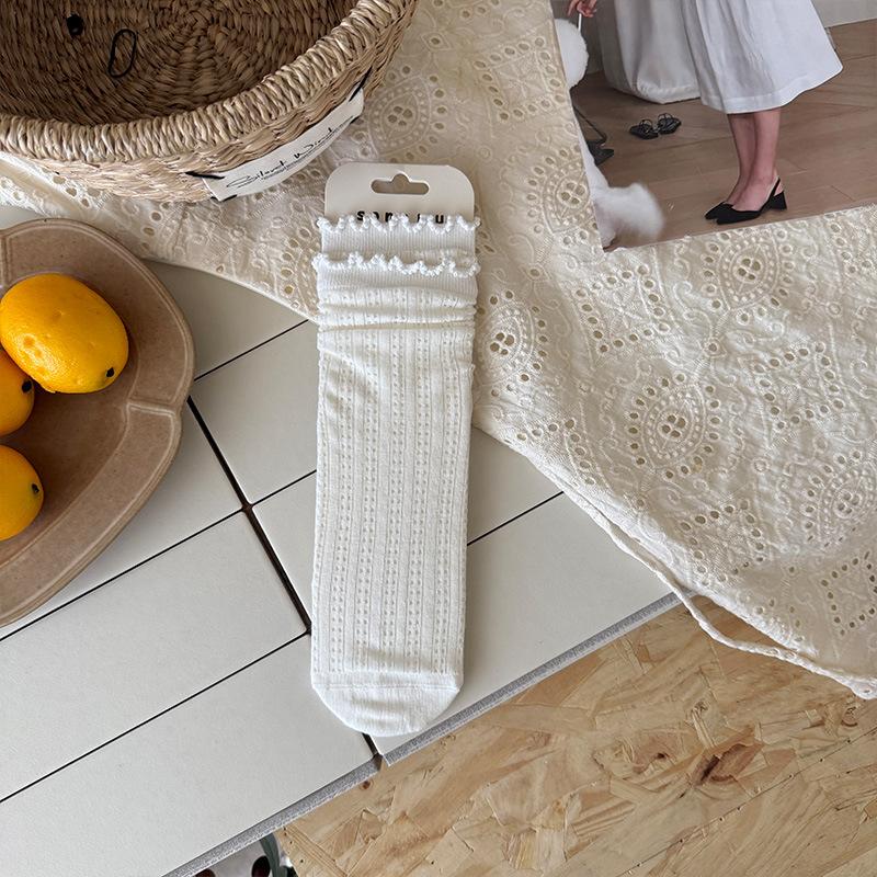 

Женские весенне-летние тонкие сетчатые полые носки-гольфы без косточек, дышащие, влагоотводящие 1 pair