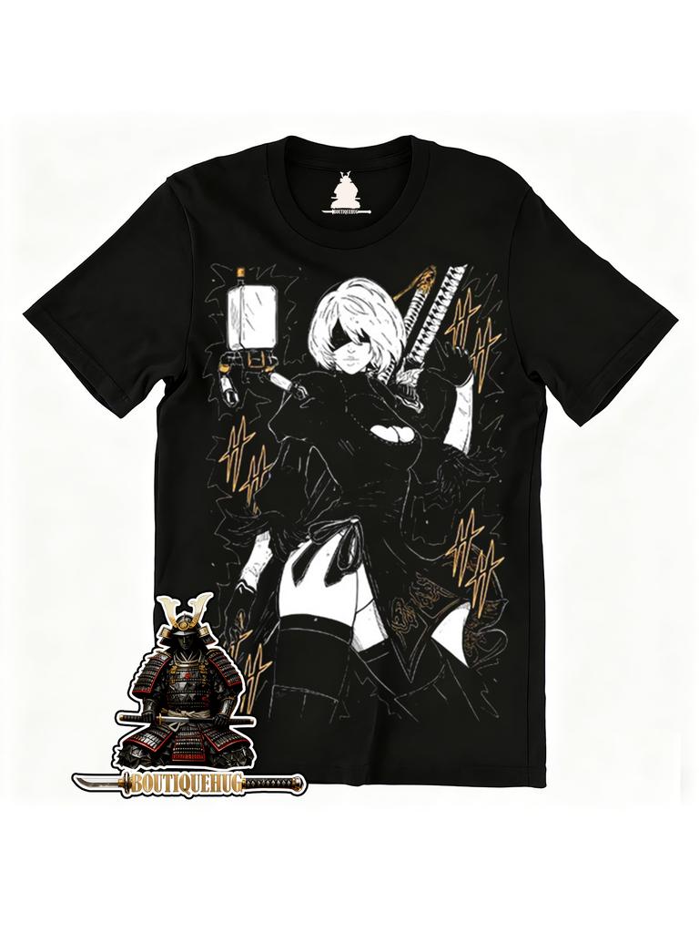 Unisex cotton comic top, Japanese animation themed clothing