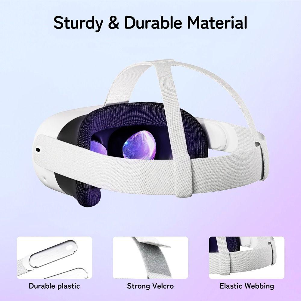 Cinghia di Supporto Fissa Elastica Fascia Regolabile per Cuffie VR Cinturino di Ricambio per Meta Quest 3/3s