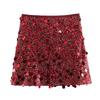 Women's Multi-colored Sequined Hip Skirt Mini Sexy Skirt