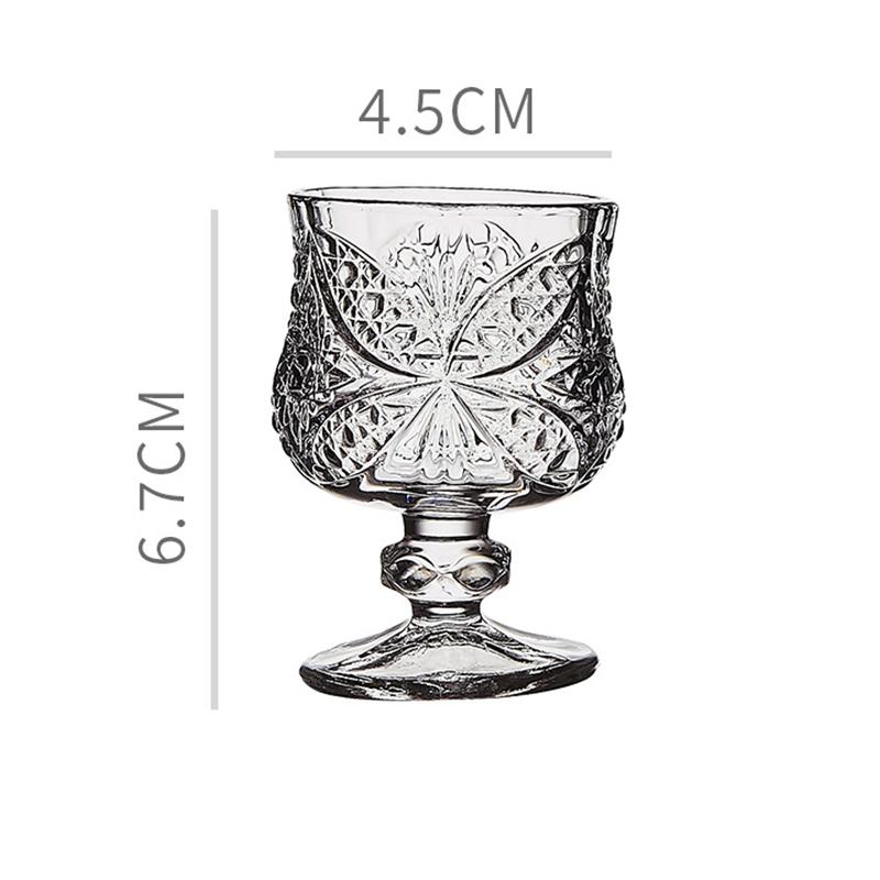 6 ks Kreativní sada sklenic na víno Gravírovaný pohár Mini pohárky Vzor motýlů Sklenice Nápojové sklo Průhledné Domácí doplňky Svatební dary