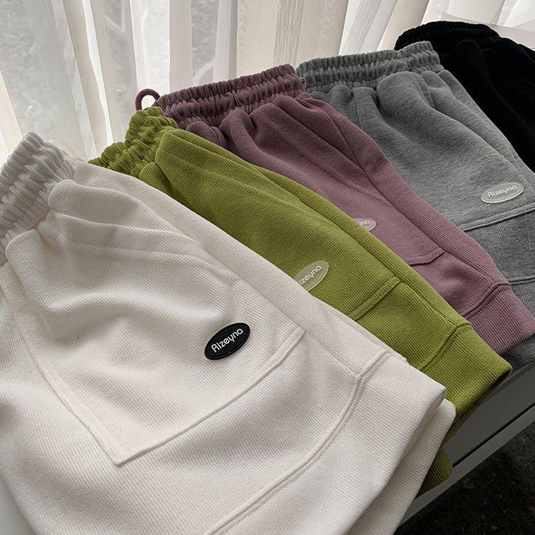 Pantaloni scurți sport de vară pentru femei, cu talie înaltă, croială A: Pantaloni largi casual cu picior lat, model nou 2025.