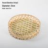 Handmade Bamboo Weaving Sieve Basket Storage and Snack Plate Set