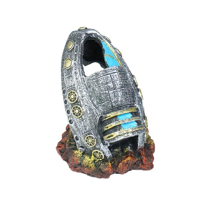 Modern Resins Ornaments For Fish Tanks Unique Underwater Art With Multiple Layered And Nonslip Base