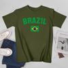 Unisex Unisex BRAZIL BRASIL Flag Vintage BRAZIL Tshirt Tees T Shirts WoUnisex Boys 100 Cotton TShirt