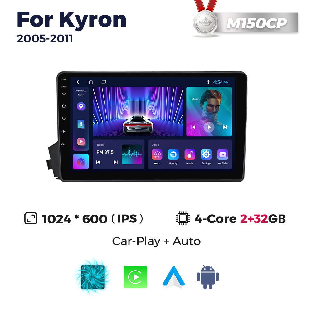 Compatible with SsangYong Kyron 2005-2011: Car Navigation with Wireless CarPlay