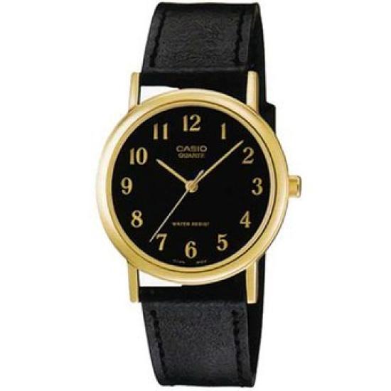 

CASIO Базовые аналоговые часы черного и золотого цвета MTP-1095Q-1B/MTP1095Q-1B Мужские [Б/У]