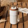 Stainless Steel Coffee Mug with Digital Display Leakproof Insulated Water Cup for Home Car Office