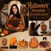 Halloween Wooden Door Hanger 2D Printed Wall Decor Creative Hanging Ornament for Holiday Party