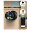 Smart Lock Keyless Entry   Fingerprint Door Knob   App Remote Access   5-in-1 FingerprintCelsiusPasswordCelsiusCardCelsiusKeyCelsiusApp Door