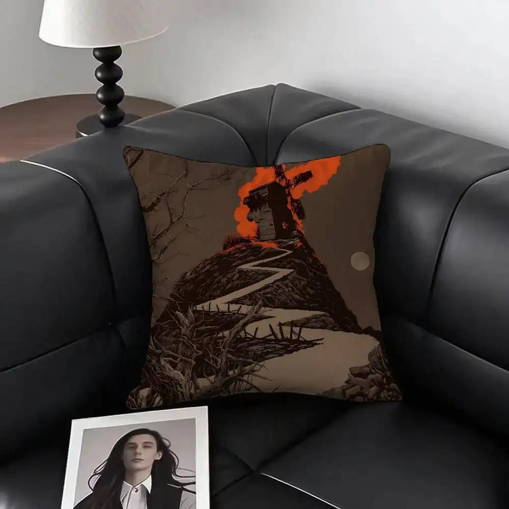 Horror Frankenstein Monsters Movie Character  Pillow Case Square Pillow Bedroom Sofa Leisure Car Living Room Home Decoration