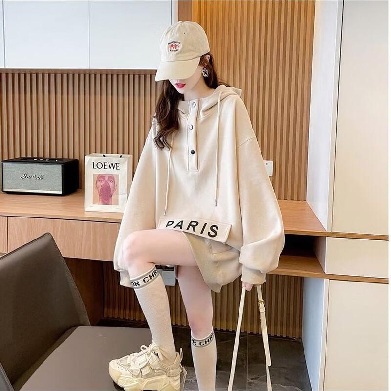La Chapelle Ultra Loose Drop Shoulder Hooded Sweatshirt