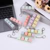 4 Keys Button Keycap Fidget Keychain Keyboard Key Toy Keyboard Clicker Toy Keyboard Cube Toy for Adult Gifts To Relief Pass Time