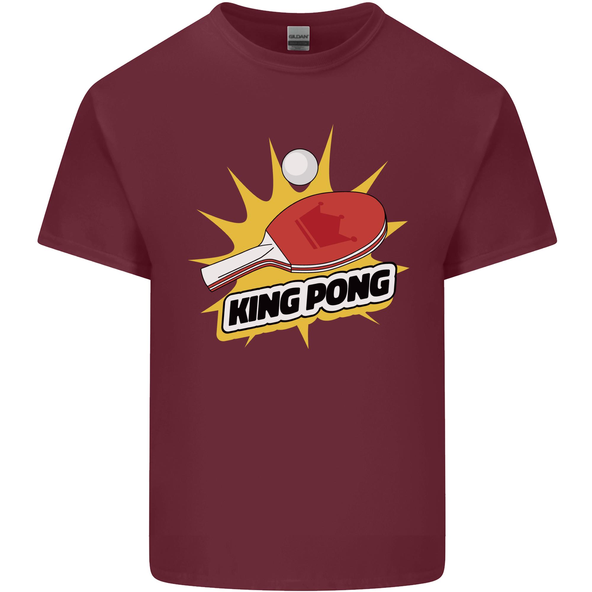 King Ping Pong Table Tennis Funny Unisexs Light Cotton TShirt S