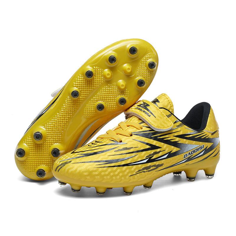 2025 summer new youth low-top Velcro football shoes big children's game long nails broken nails training football shoes