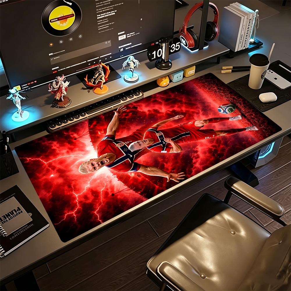 Haaland's Celebration Moment Gaming Mouse Pad Desk Mouse Pad HD Print Desk Pad Non-Slip Rubber Base Computer Decor Item Office Use