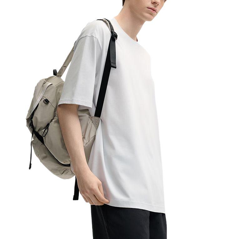 Fila Original Simple Casual Cotton Loose Short Sleeve T-Shirt Unisex Tops Earth-Gray F51M529109F-GY