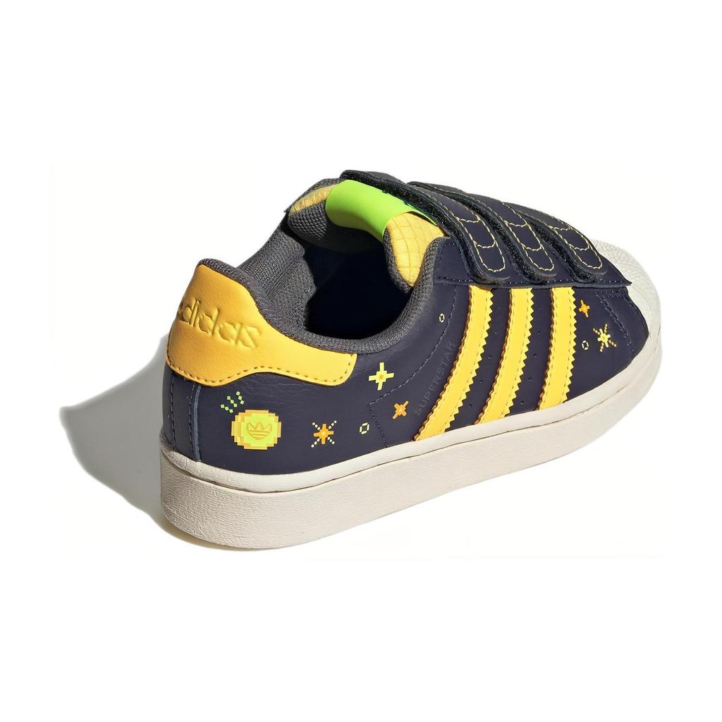 Adidas Originals SUPERSTAR COMFORT CLOSURE Cushioning Abrasion Resistant Breathable Low top Kids' Skateboarding Shoes IF4321