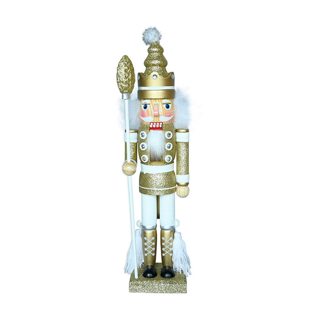 16 Inch Merry Christmas Decorations Nutcracker Figurine Wooden Soldier King Ornament for Indoor Winter Table Centerpiece