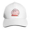 Pink griffin Baseball Cap Cotton Twill Breathable Contrast Two Tone Brim Snapback Flat Bill