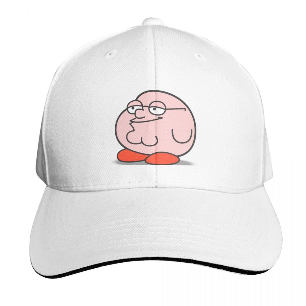 Pink griffin Baseball Cap Cotton Twill Breathable Contrast Two Tone Brim Snapback Flat Bill
