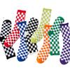 5 Pairs Pairs of Autumn and Winter Plaid Socks Women's Mid-tube Men's and Women's Matching Stockings