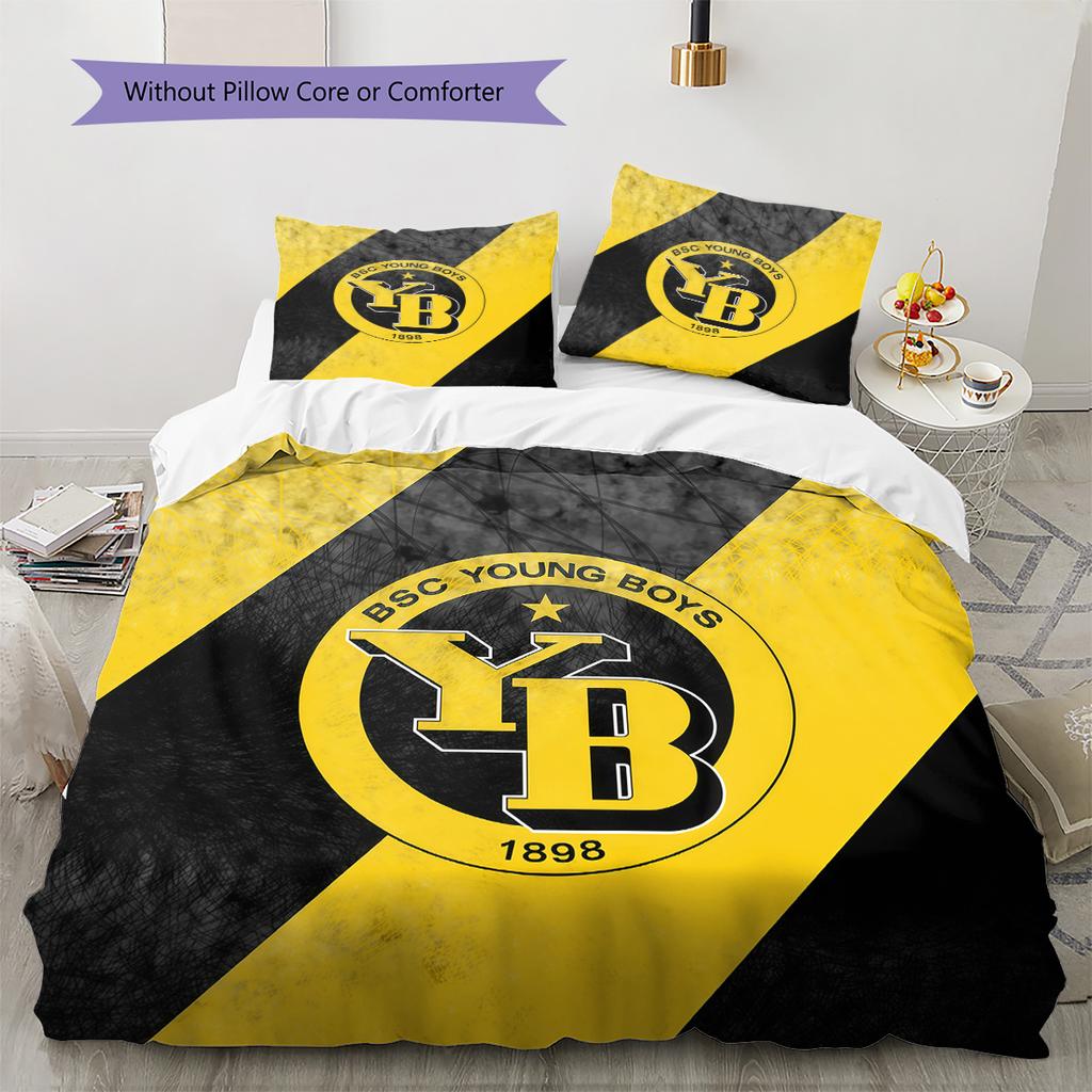 Set Copripiumino Trapuntato Modello BSC Young Boys Decorazione per la Casa Regalo (1 * copripiumino + 2 * federe senza imbottitura)