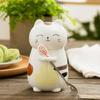 Creative Milk Cup with Spoon Lid Lovely Animal Drinkware for Cats Enthusiasts