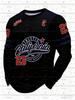 Men'S California NO.23 Graphic T-shirt Casual Pullover Autumn Outdoor Activities Women's Long Sleeve T-shirt Tops