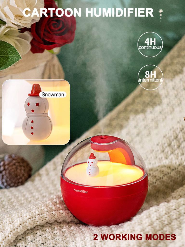 Umidificatore d'aria Poke Ball con luce notturna per decorazioni natalizie Umidità Keeper Cool Mist Maker Purificatore per auto Humificador