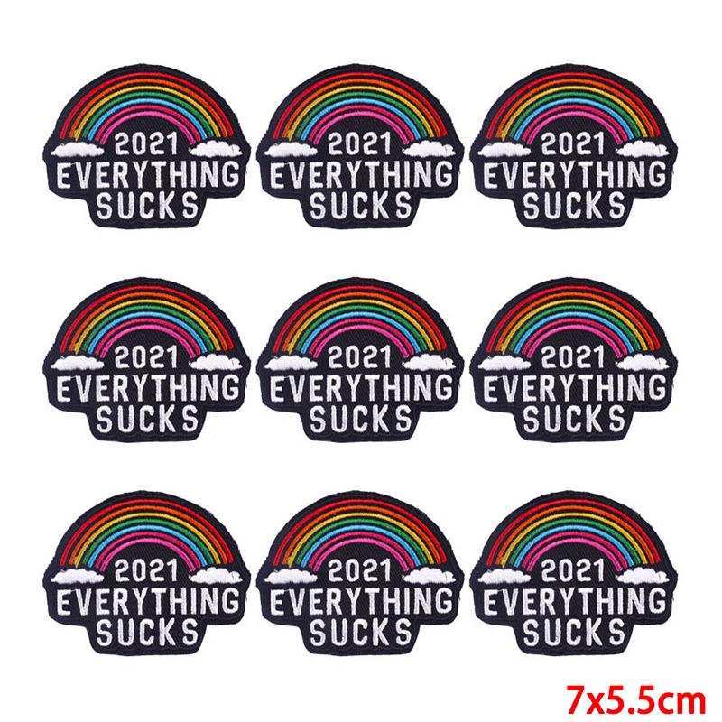 10 Pcs/lot Wholesale Embroidery Patch Iron On Patches For Clothing Patches On Clothes Jackets Decor Applique Sew Supplies