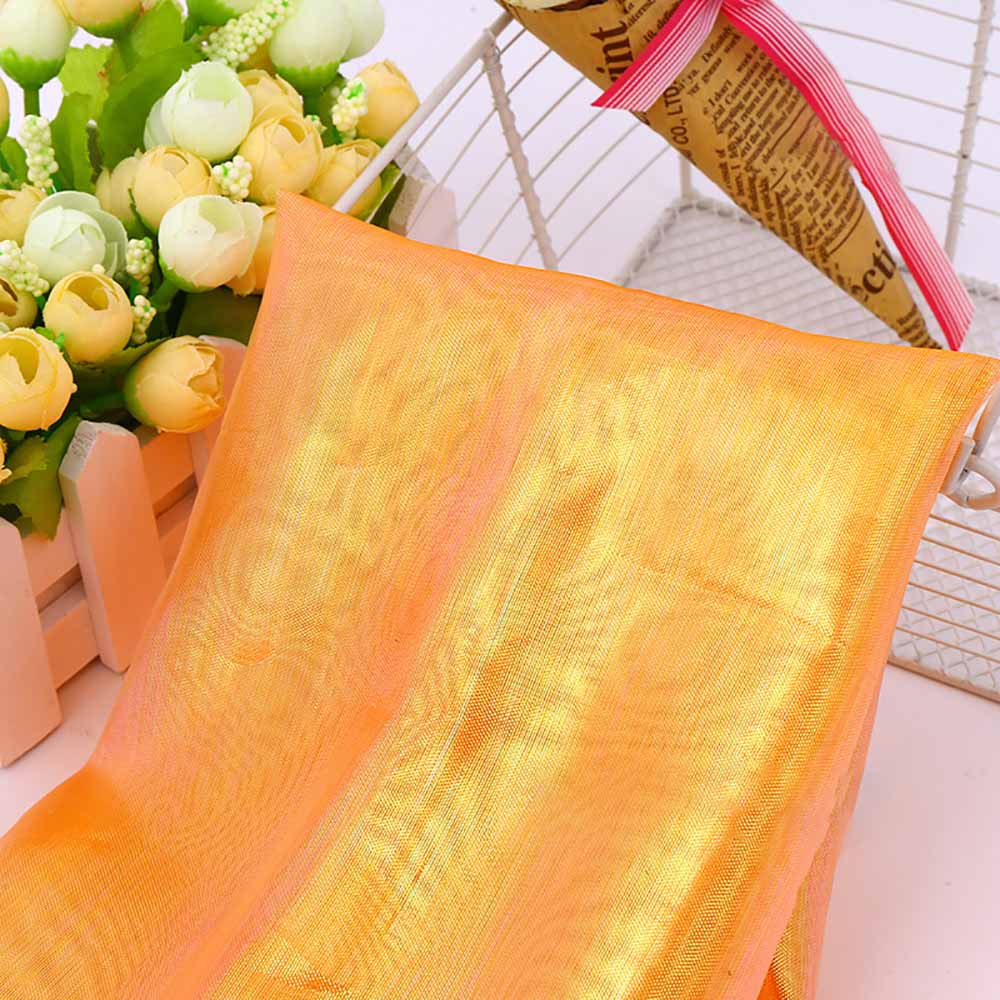 100X150CM Iridescent Tulle Tablecloth With Colorful Plain Yarn Bright Silky Fabric For Costumes Wedding Mermaid Birthday Party Decoration Supplies