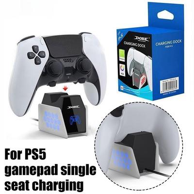 Optimized Charging Station for PS5 Controller with LED Light Controller Charger for PlayStation 5 Gamepad 80% Power Auto Stop