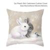 Santa Claus Christmas Tree Snow Scene Snowman Animal Deer Rabbit Bird Fox Sofa Seat Bedroom Car Office Decoration Pillowcase