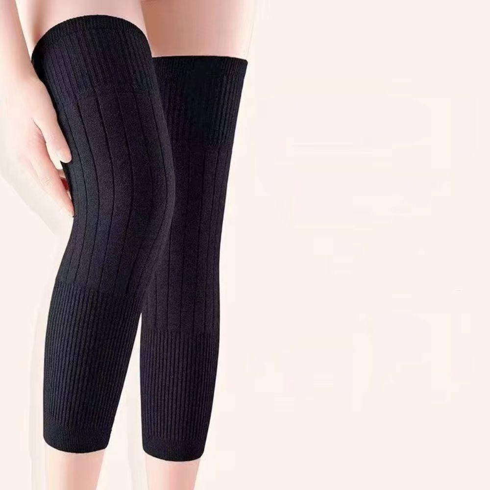 Elastic Thick Knee Protector Cold-proof Thermal Leg Warmers Winter Knee Cover Arthritis