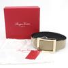 Excellent ROGER VIVIER belt logo buckle leather beige leather Women Used