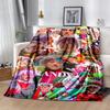Mesmos Rollo Flannel Blanket Soft All-Season Throw, Design for Camping, Car Travel, Hiking Sofa, Bed, Office Perfect Gift for Parties