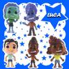 Colorful Pixar Luca Figures Set Perfect For Cake Toppers And Collectors