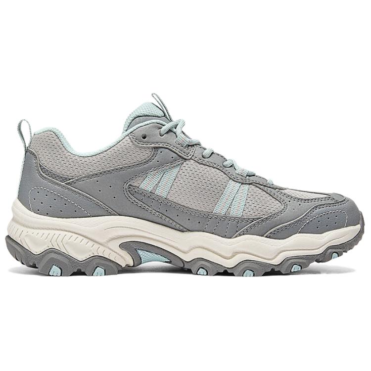 Skechers Stamina At Outdoor Shoes Lightweight Cushioning Stable Grip Durable Support Breathable Low Top Dad Shoes Women Sneakers Gray 180125-GYBL