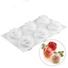 3D Flower Fondant Mold Cupcake Jelly Candy Chocolate Decoration Baking Tool Moulds Bloom Rose Silicone Cake Mold