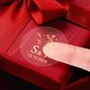 Custom Gold Transparent Stickers - Waterproof Adhesive Labels For Wedding Decor Party Supplies Gift Tags - Personalized Design