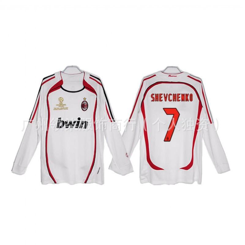 AC Milan Retro Jersey 0607 Season Kaka Maldini Ronaldinho Pirlo Collectibles Football